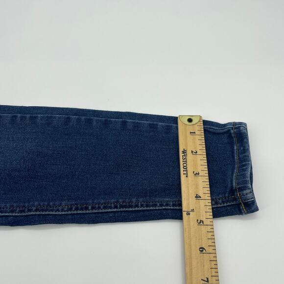 JUDY BLUE Jeans Mid Rise Skinny Fit Pant Women Size 26 Button Fly Distressed - Picture 10 of 11